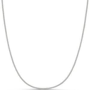 New Amazon Essentials 16" Silver Plated Brass Spring Ring Curb Chain Necklace